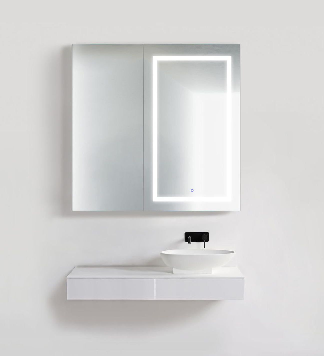 SVANGE 42 X 42 LED Two Door  Lighted Mirror Medicine Cabinet, Defogger included