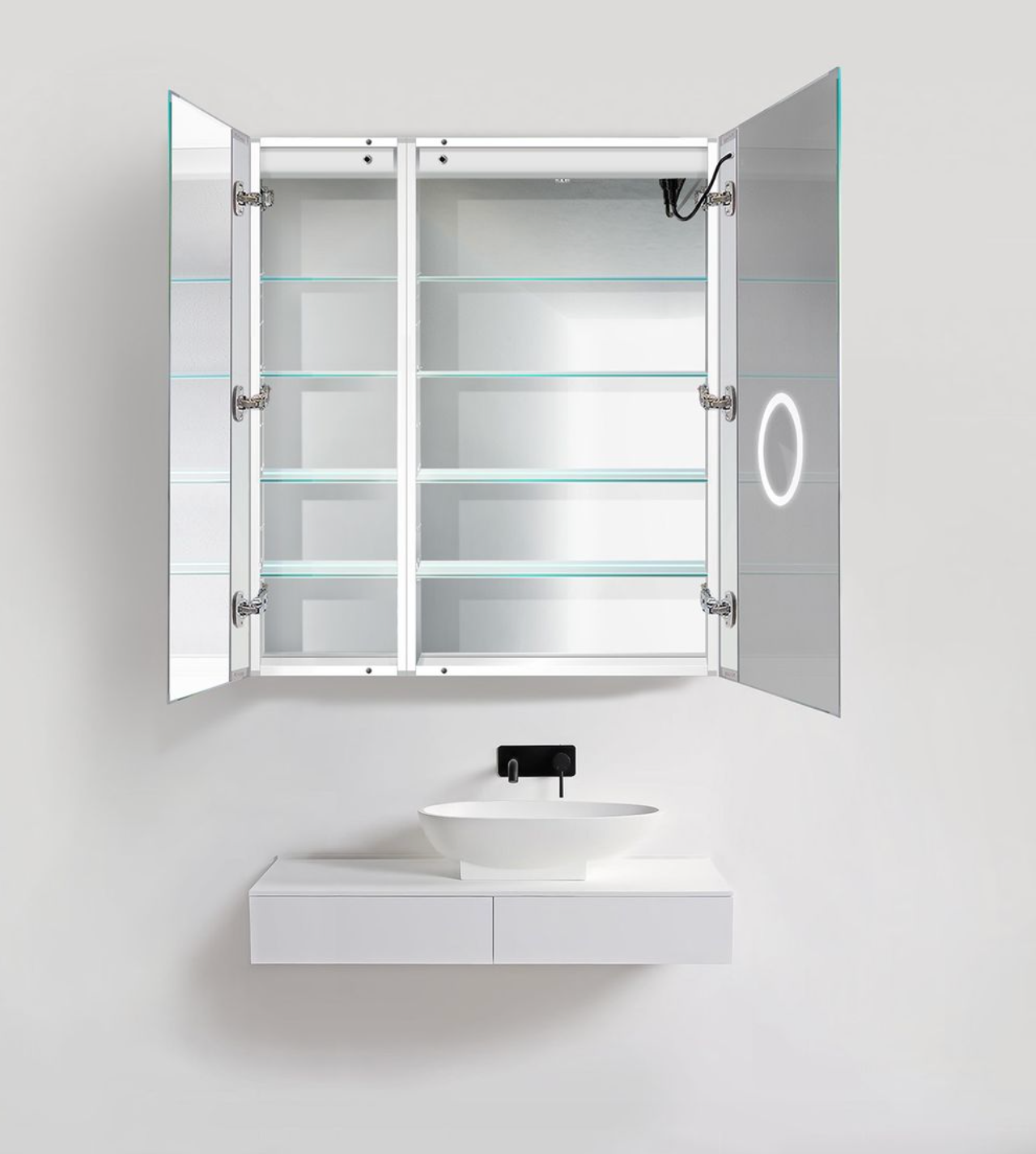 SVANGE 36 X 42 LED Two Door  Lighted Mirror Medicine Cabinet, Defogger included