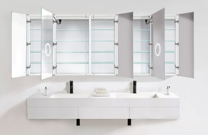 SVANGE 102 X 42 LED Lighted Mirror Medicine Cabinet, Defogger included