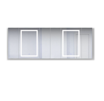 SVANGE 96 X 36 LED Lighted Mirror Medicine Cabinet, Defogger included