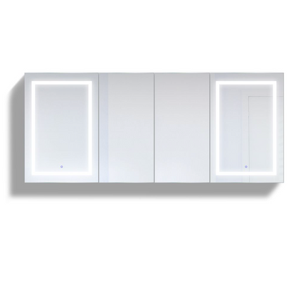 SVANGE 84 X 36 LED Lighted Mirror Medicine Cabinet, Defogger included