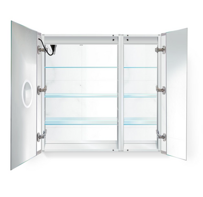 SVANGE 36 X 36 LED Two Door  Lighted Mirror Medicine Cabinet, Defogger included