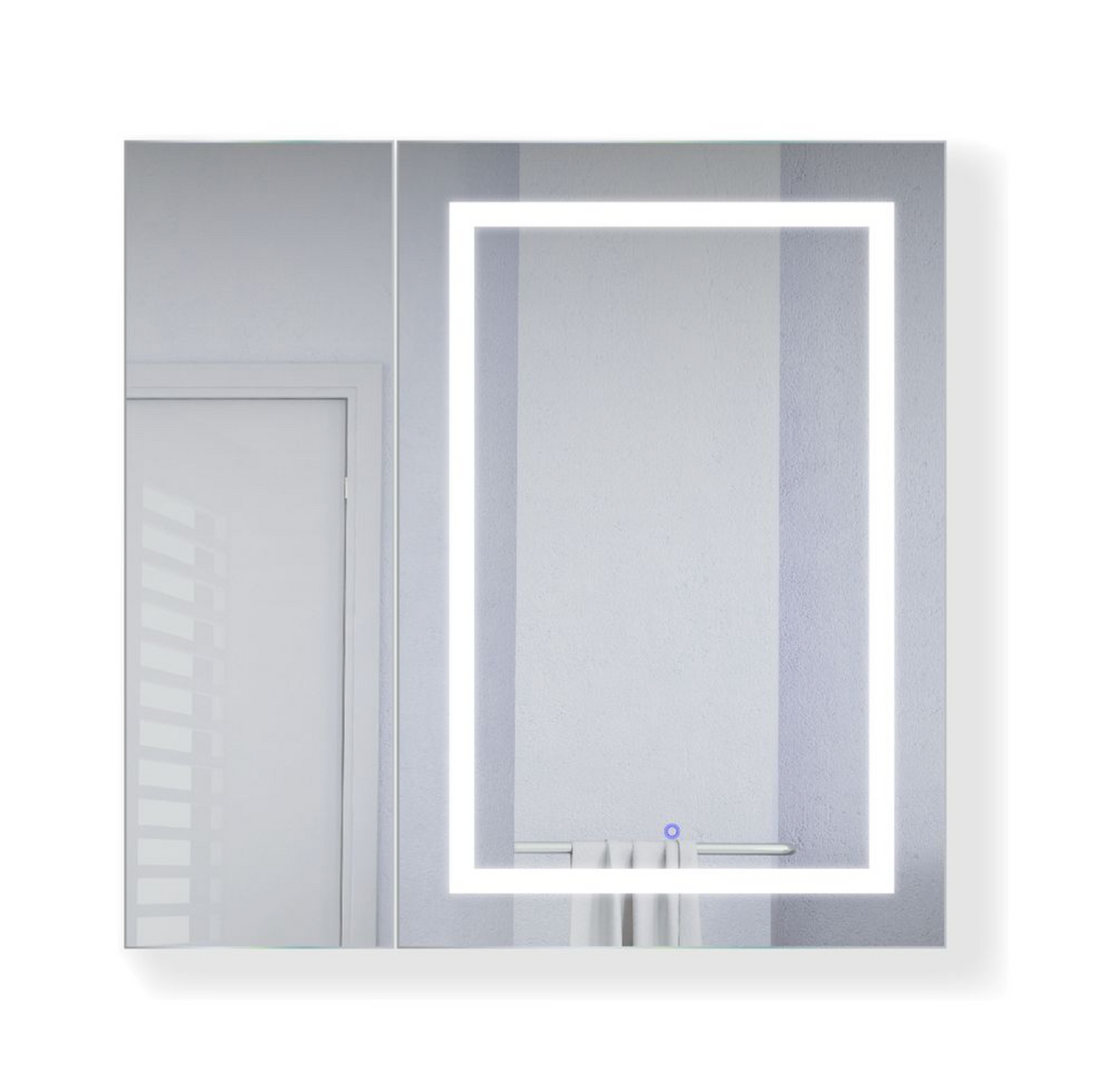 SVANGE 36 X 36 LED Two Door  Lighted Mirror Medicine Cabinet, Defogger included