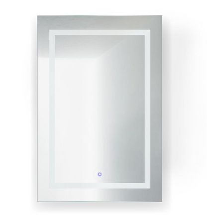 SVANGE 24 X 36 LED Lighted Mirror Medicine Cabinet with Choice of Door on Left or Right, Defogger included