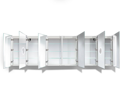 SVANGE 120 X 36 LED Lighted Mirror Medicine Cabinet, Defogger included