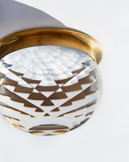 Studio VC Hillam 5.5" Solitaire Flush Mount with Crystal S7000 OPEN BOX