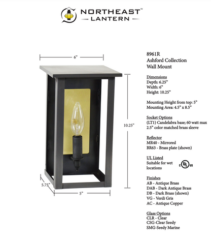 Ashford Outdoor Wall Lantern 8961