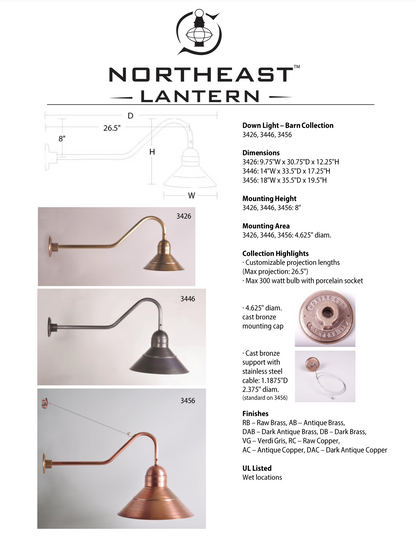 Barn Outdoor Wall Lantern 3456