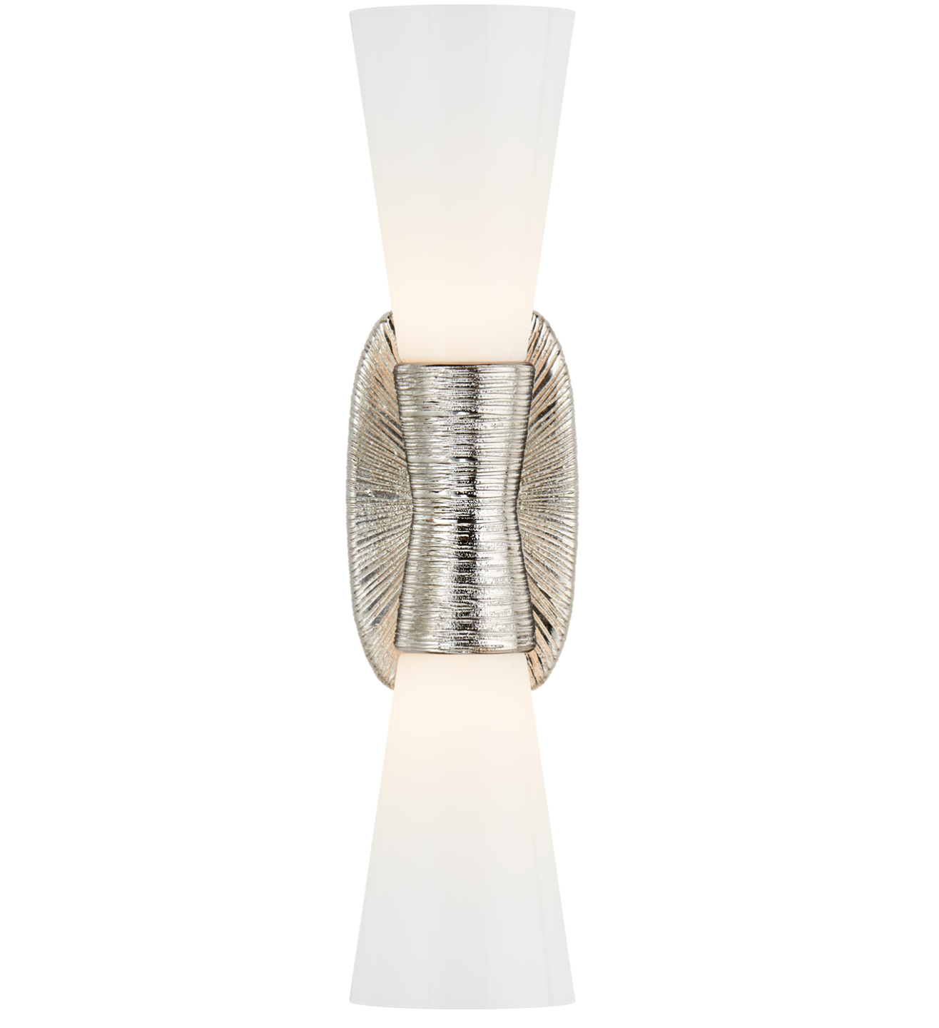 Utopia Small Double Bath Sconce OPEN BOX KW2047PN-WG
