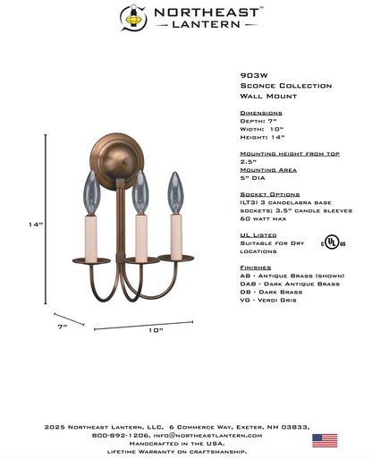 Sconce Collection Wall Light 903W