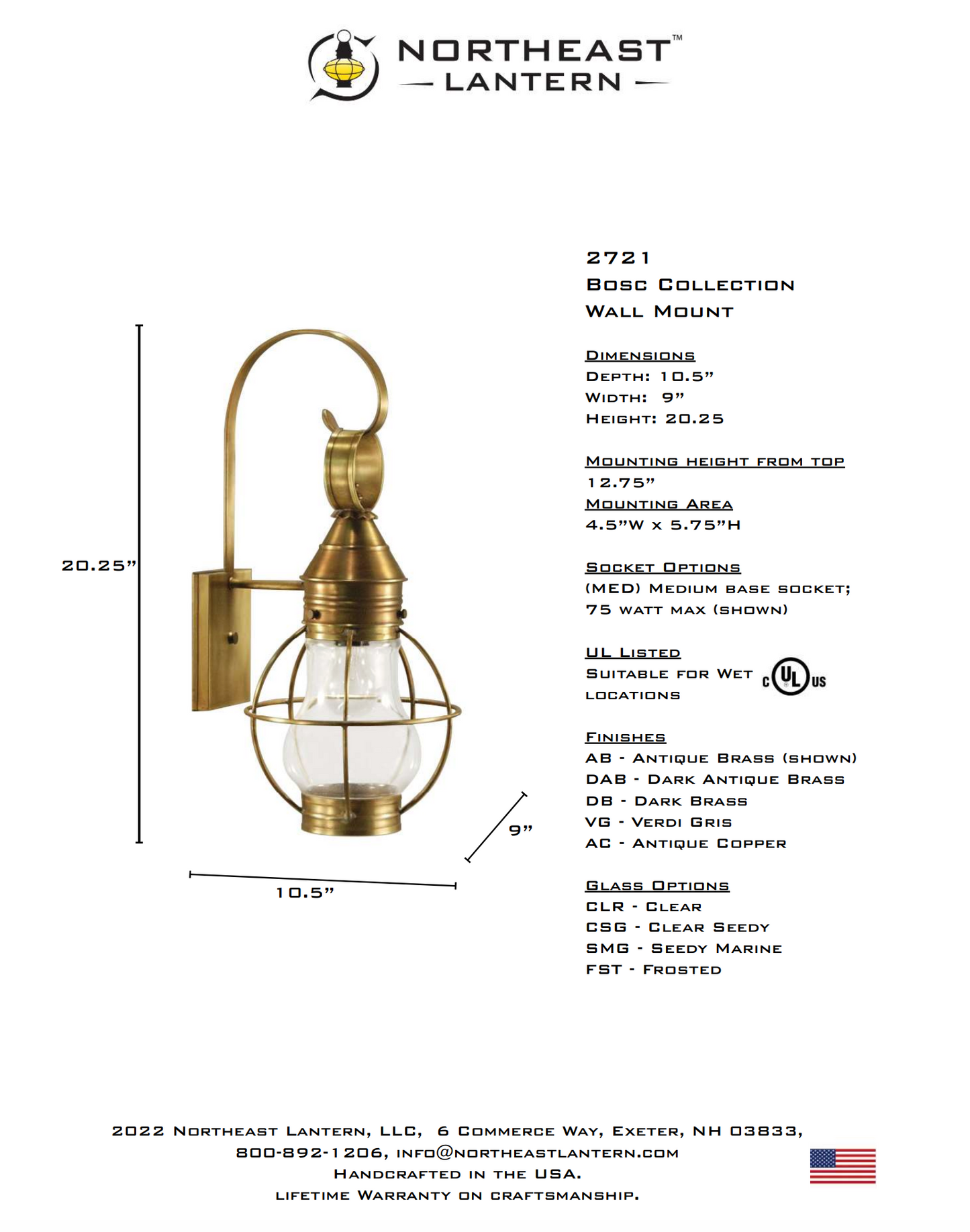 Bosc Caged Pear Outdoor Wall Lantern 2721