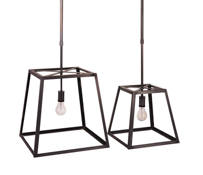 Transitional Square Trapezoid Hanging Indoor Lantern ST1216